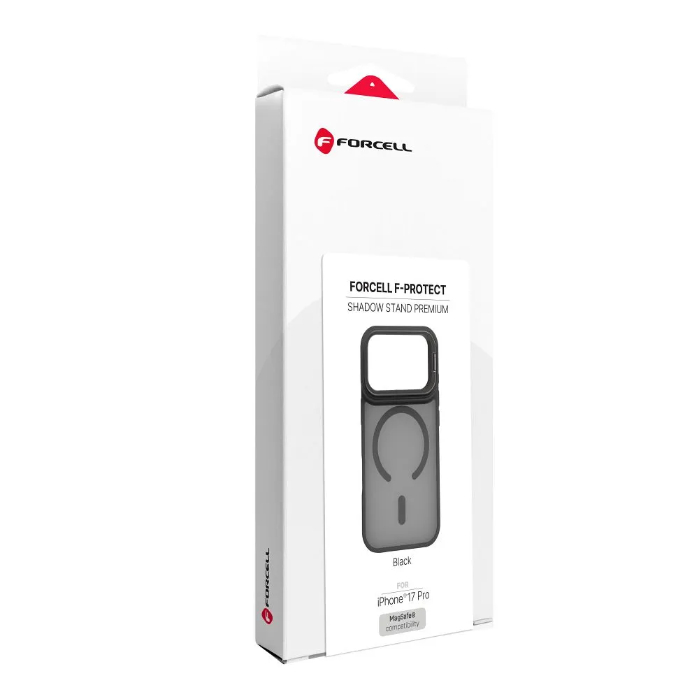 Case for iPhone 18 Pro / 17 Pro Forcell F-Protect Shadow Stand Premium compatible with MagSafe black - Image 8