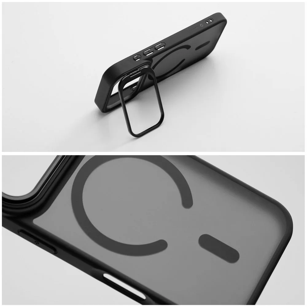 Case for iPhone 18 Pro / 17 Pro Forcell F-Protect Shadow Stand Premium compatible with MagSafe black - Image 7