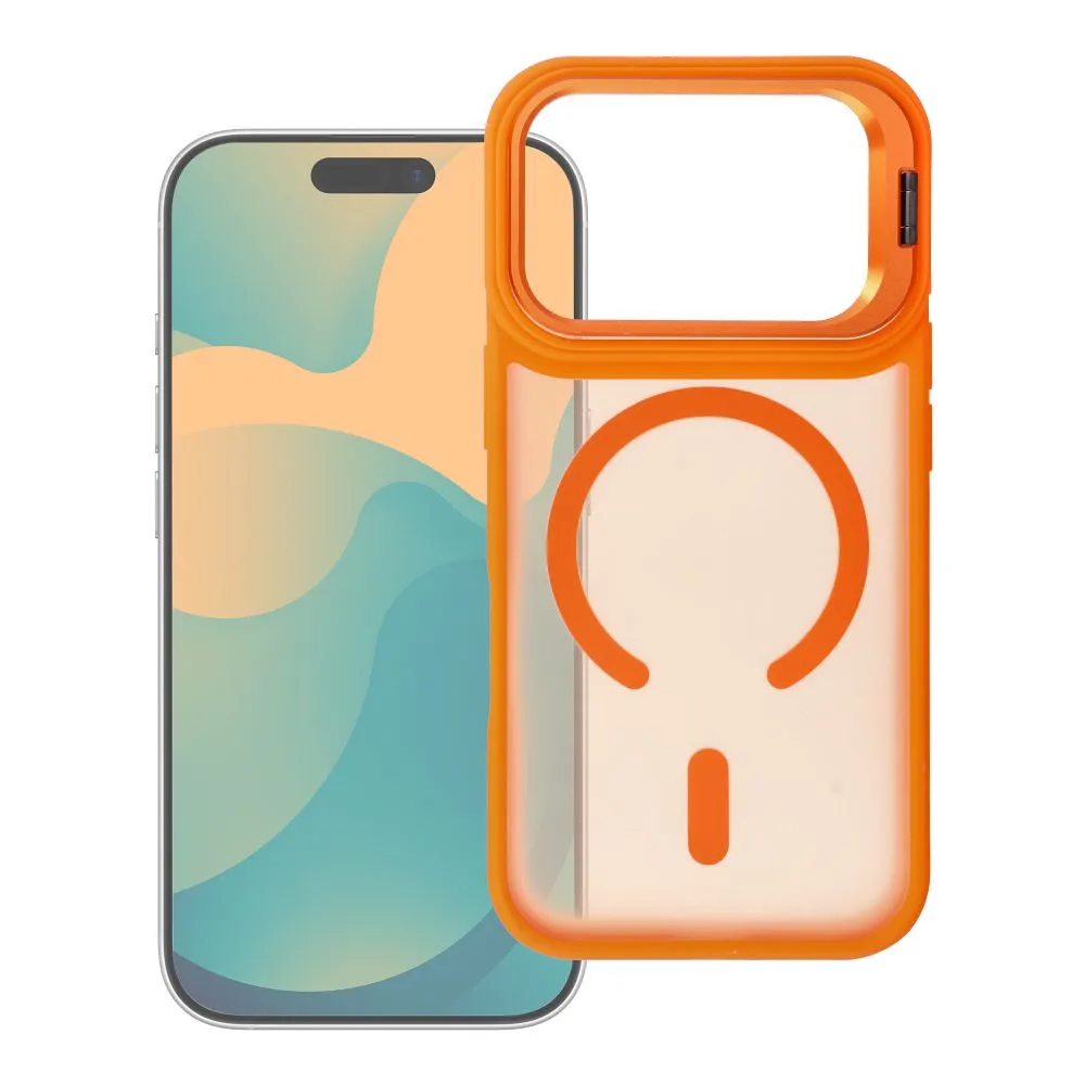 Case for iPhone 18 Pro / 17 Pro Forcell F-Protect Shadow Stand Premium compatible with MagSafe orange - 2. kép
