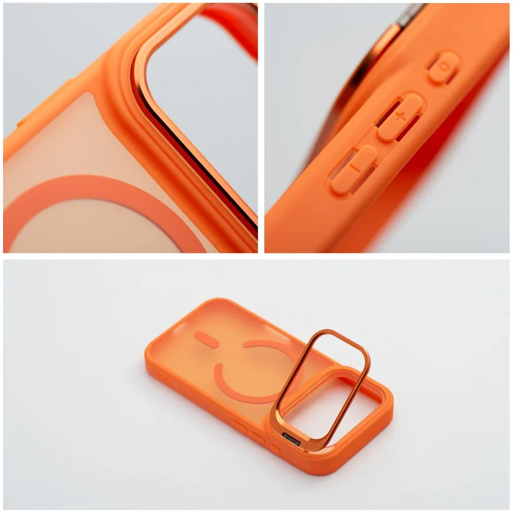 Case for iPhone 18 Pro Max / 17 Pro Max Forcell F-Protect Shadow Stand Premium compatible with MagSafe orange - 7. kép