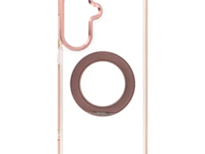 Case for Samsung A57 Frame Circle Stand compatible with MagSafe gold