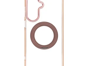 Case for Samsung A27 Frame Circle Stand compatible with MagSafe gold