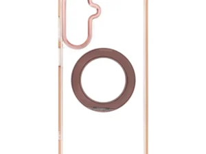 Case for Samsung A17 / A18 Frame Circle Stand compatible with MagSafe gold