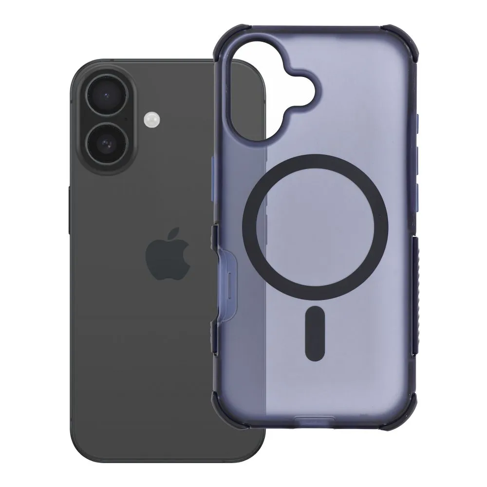 Forcell F-Protect BumperX Premium iPhone 16 tok, MagSafe-fel kompatibilis, sötétkék
