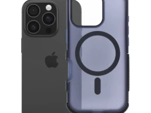 Case for iPhone 16 Pro Forcell F-Protect BumperX Premium compatible with MagSafe navy blue