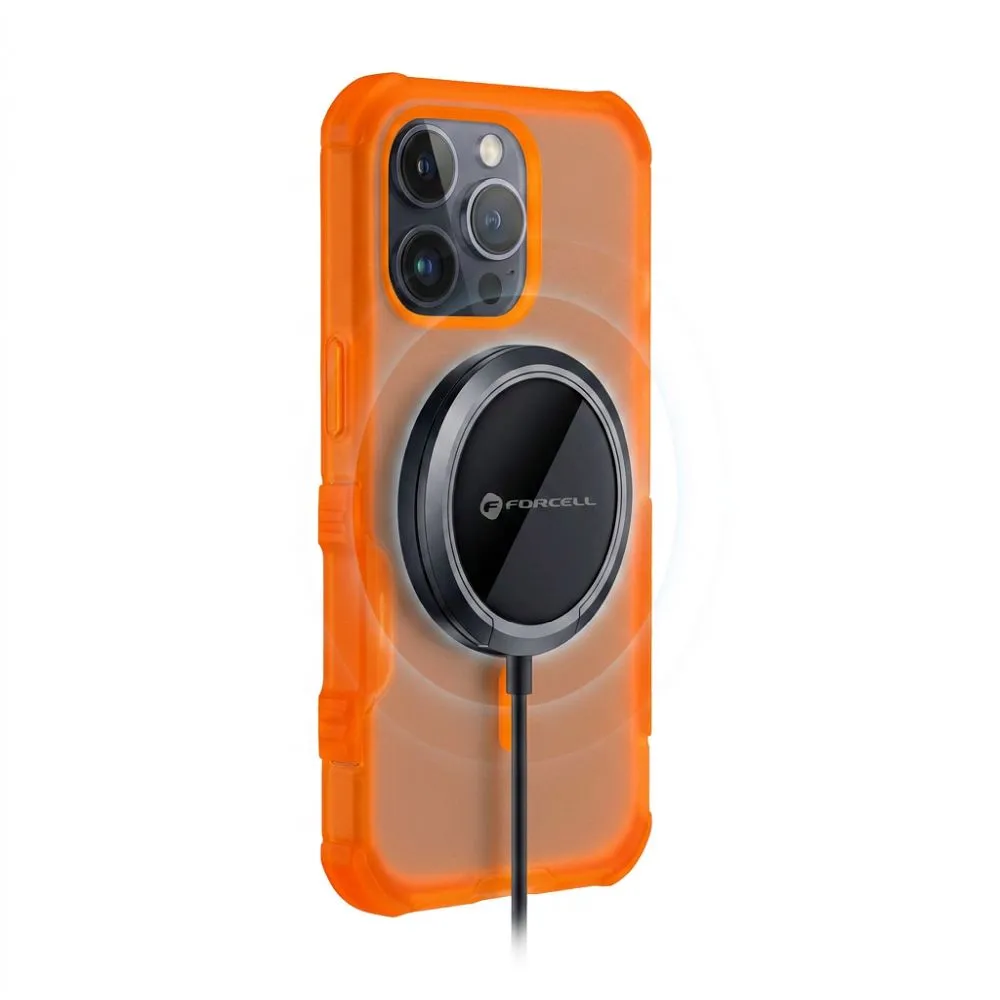 Case for iPhone 18 Pro / 17 Pro Forcell F-Protect BumperX Premium compatible with MagSafe orange - 3. kép