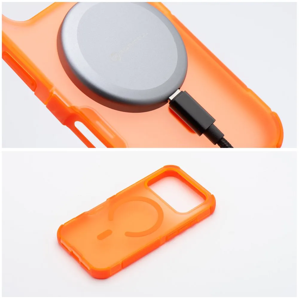 Case for iPhone 18 Pro / 17 Pro Forcell F-Protect BumperX Premium compatible with MagSafe orange - 5. kép