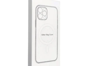 Case for iPhone 14 PRO Clear Mag Cover - Glitter (STR / CAMERA PROTECTION) compatible with MagSafe transparent glitter