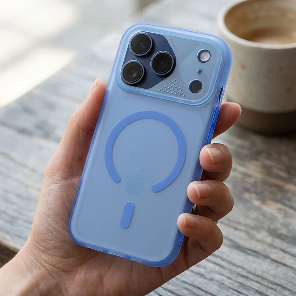 Case for iPhone 13 PRO Aurora compatible with MagSafe blue - 3. kép
