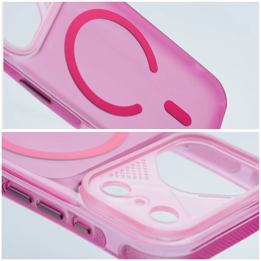 Case for iPhone 15 PRO Aurora compatible with MagSafe pink - 6. kép