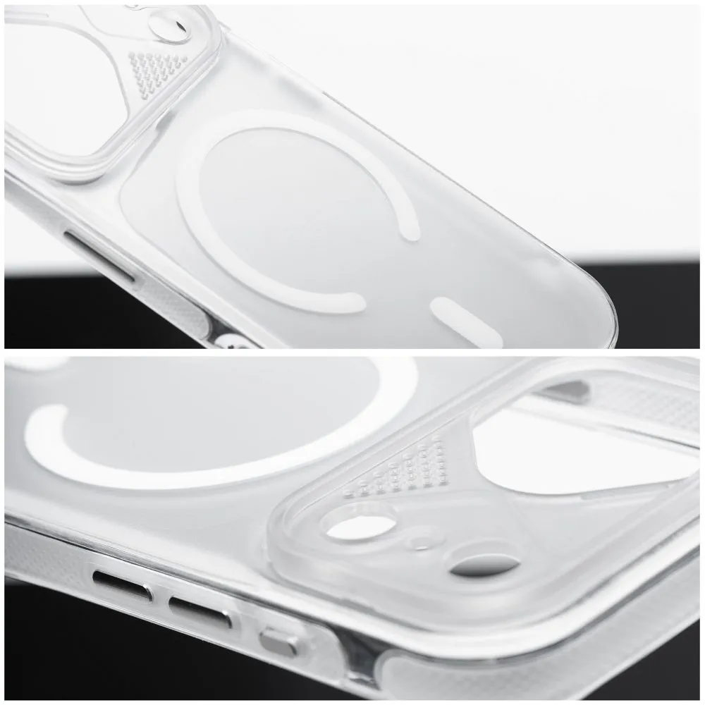 Case for iPhone 15 Aurora compatible with MagSafe white - 5. kép