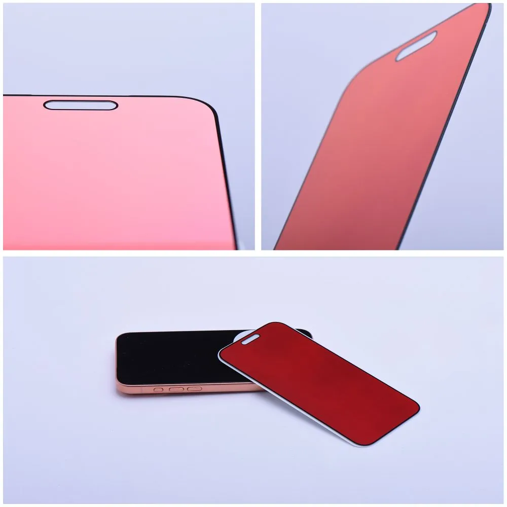 Bestsuit Flexible Hybrid Glass 5D Colorfull Privacy 180 for IPHONE 16 Pro magenta - 7. kép