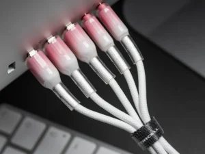 Cable USB C to Lightning Forcell F-Energy PD 3A 27W Gradient 1 m C356 white