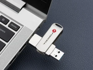 Pendrive 64GB USB 3.2 Gen 1 (USB A / USB C) Forcell F-Data Metal Duo silver