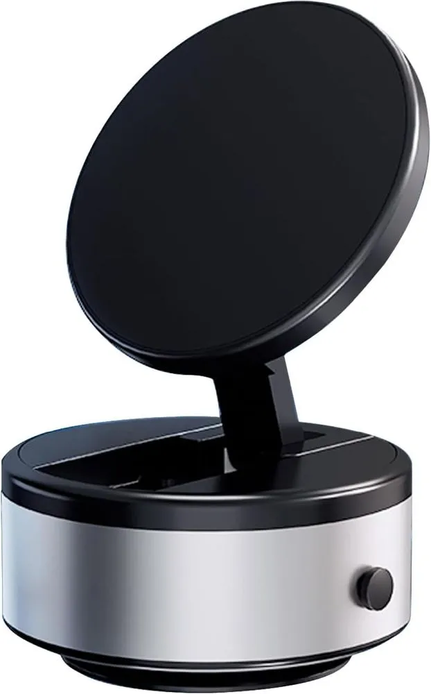 Electric vacuum suction car holder compatible with MagSafe silver - Image 3