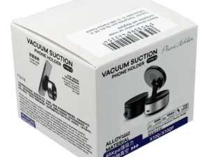 Electric vacuum suction car holder compatible with MagSafe silver