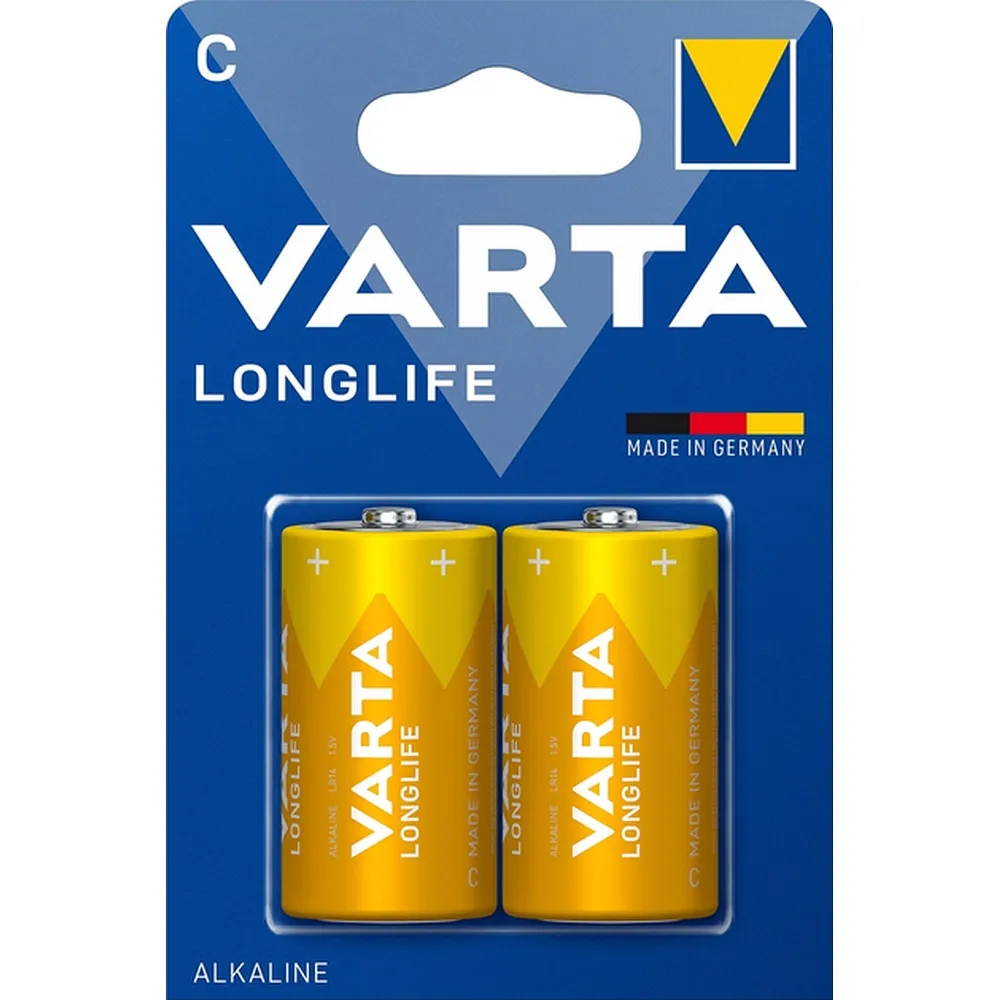 VARTA alkaline battery R14 (Type C) Longlife 2 pcs