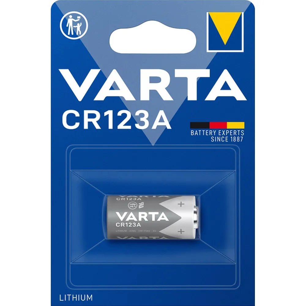 VARTA lithium battery CR123A 3V 1 pcs - Image 2