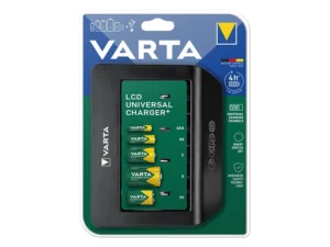 VARTA LCD UNIVERSAL CHARGER + 57688 9V, R14, R20 (without batteries)