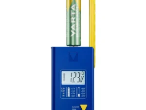 VARTA battery tester with digital display (AA, AAA, Type C, Type D, 9V, button) 893101111 blue