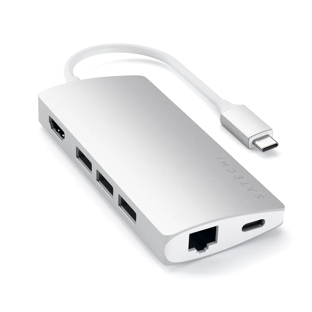 SATECHI adapter HUB 7in1 Type C ST-TCMA2S silver - Image 3