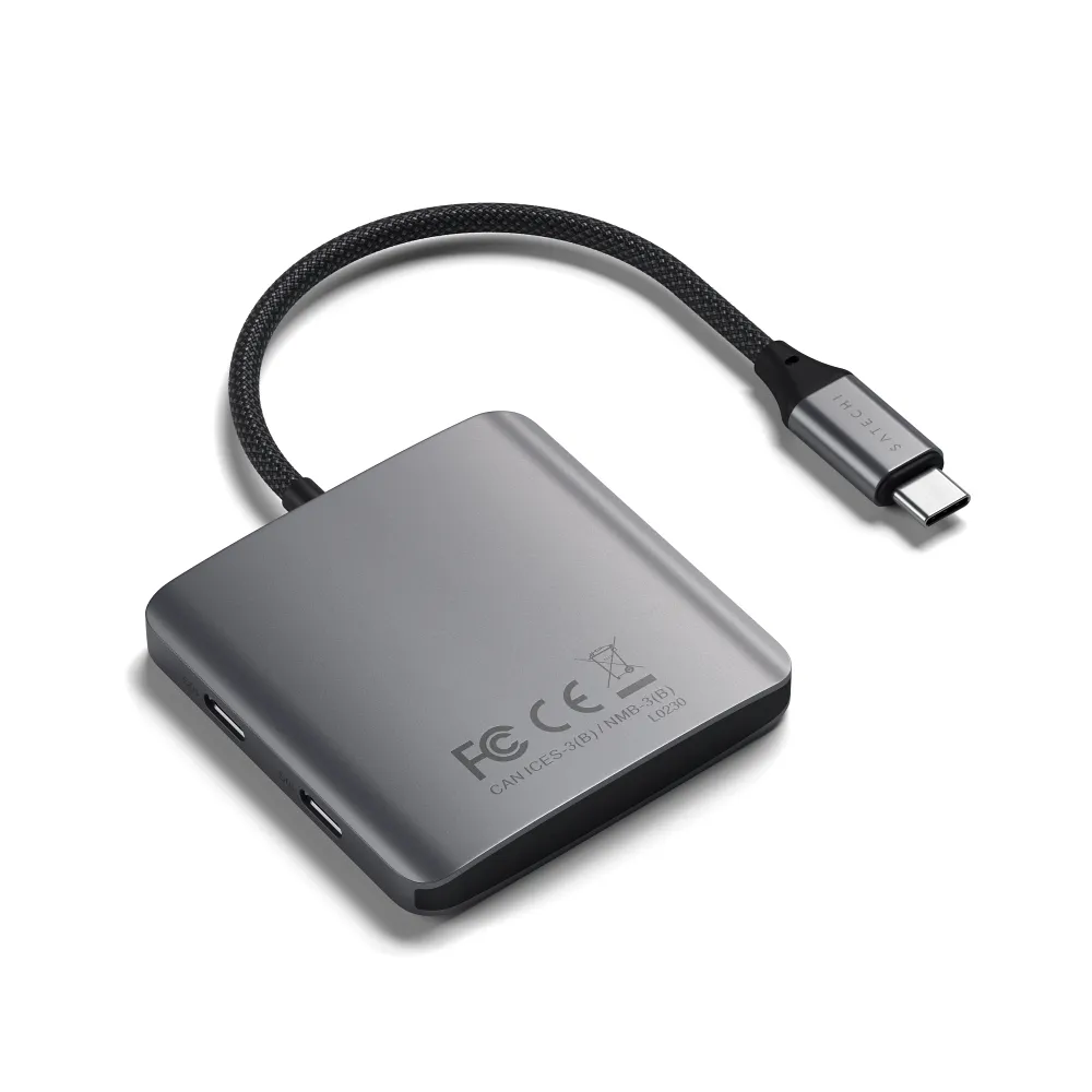SATECHI adapter HUB 4in1 Type C ST-H4CPDM space gray - Image 2