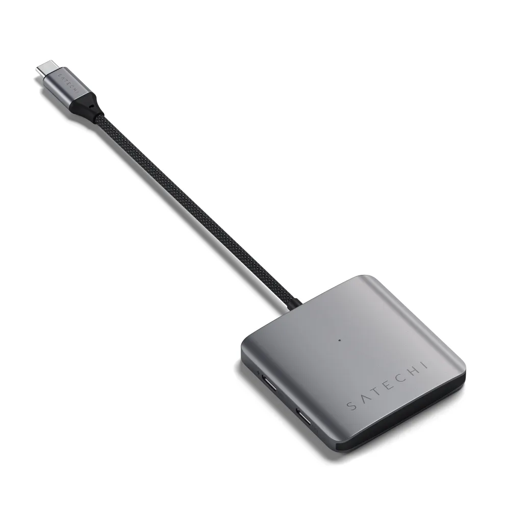 SATECHI adapter HUB 4in1 Type C ST-H4CPDM space gray - Image 5