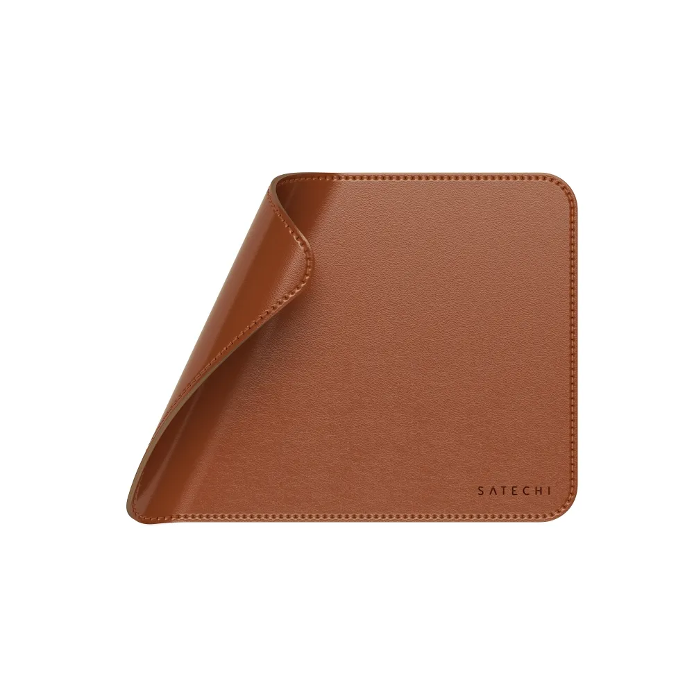 SATECHI vegan leather mouse pad ST-LMPN brown - Image 2