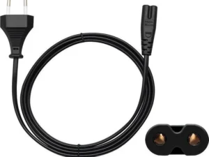 Power cable for radio (2pin) 1,5 m black