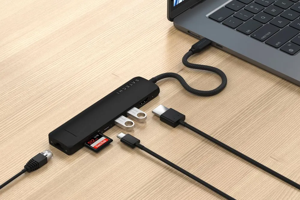 Adapter HUB 7in1 USB C Satechi ST-P7SK black - 7. kép