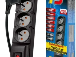 Extension cord 5 sockets ACAR F5 5 m black