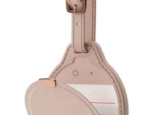 Locator compatible with Apple Find My Satechi FindAll Luggage Tag shape Vegan Leather ST-LFALTW desert rose