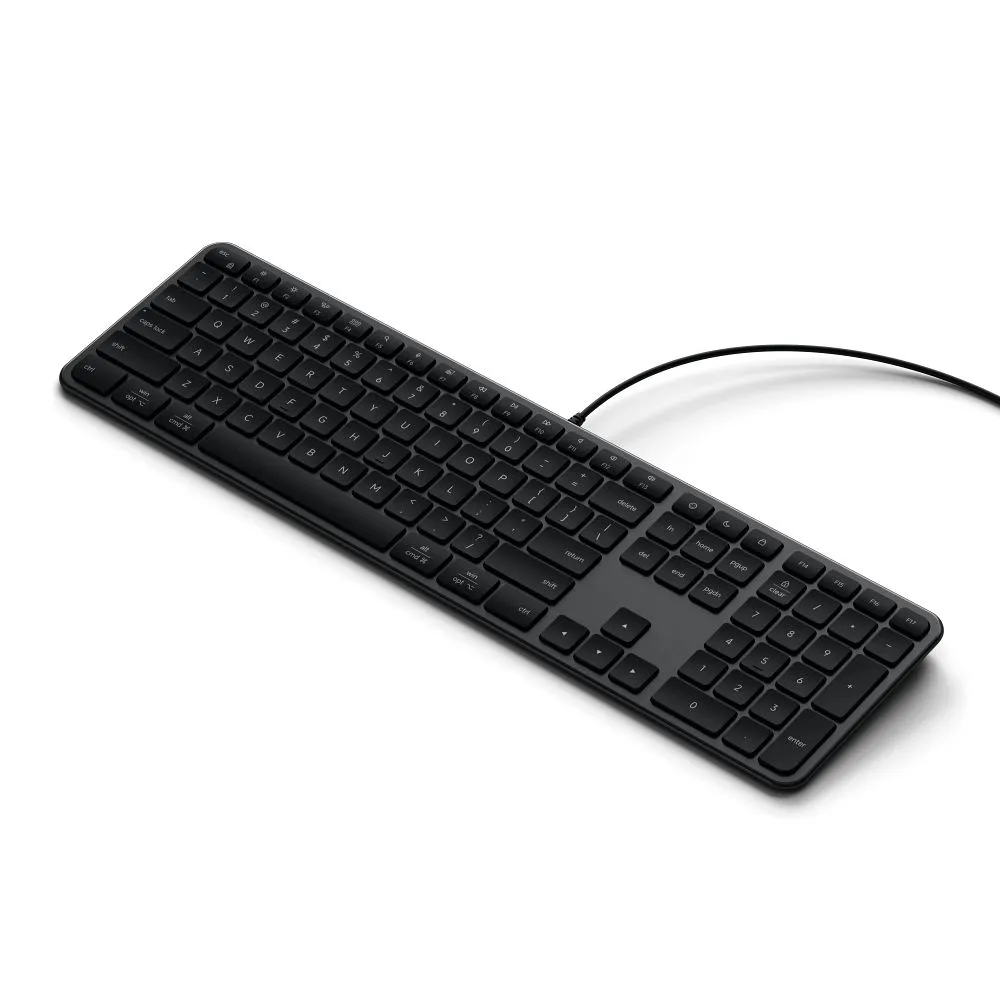 Wired keyboard USB A/USB C QWERTY Dual (Mac/Windows) Satechi Slim LX3 Wired space black - Image 4