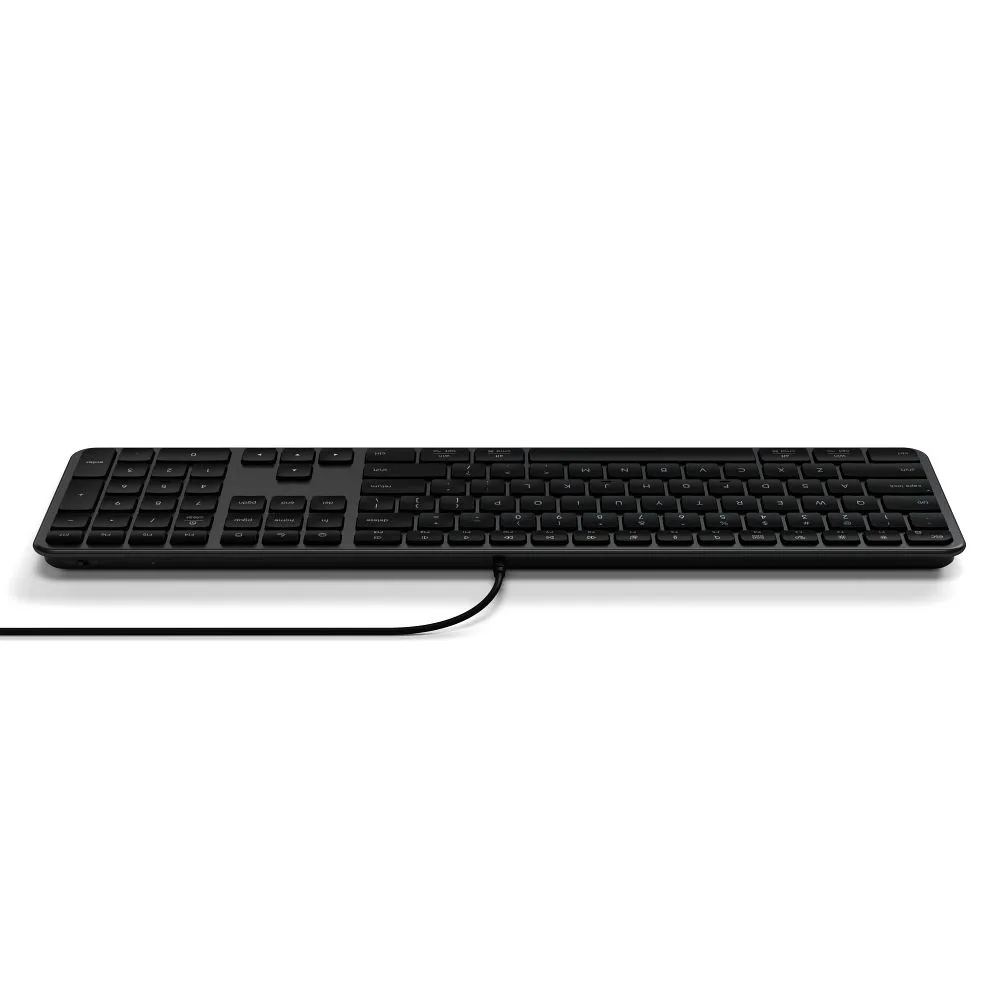Wired keyboard USB A/USB C QWERTY Dual (Mac/Windows) Satechi Slim LX3 Wired space black - Image 2