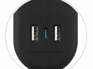 Extension cord 4 sockets + 2 x USB A + USB C Art FU810 1,5 m black
