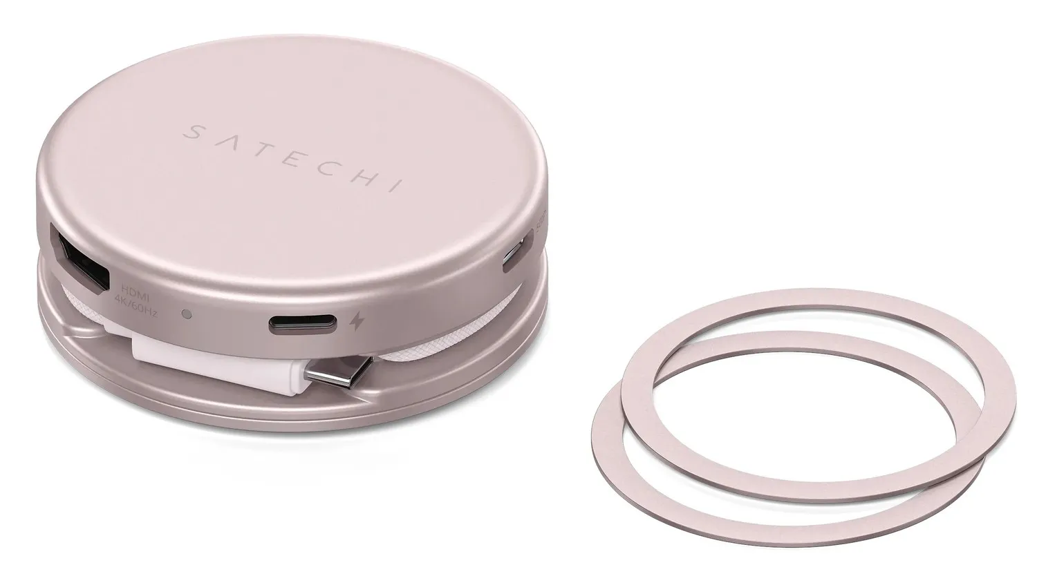 Adapter HUB 5in1 USB C Satechi OntheGo STPOTG5P blush - Image 2