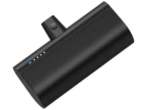 Blue Star W0556P 2,1A 5000 mAh külső akkumulátor beépített villámcsatlakozóval, fekete