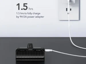 Powerbank Veger PlugOn (W0558P) PD QC3.0 2,4A 20W 5000 mAh with a built-in connector Lightning black