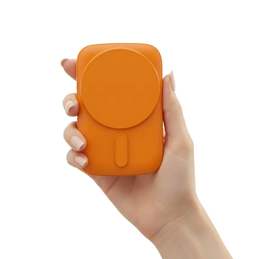 Powerbank compatible with MagSafe Blue Star Slim DG-P8 15W 5000 mAh orange - Image 2