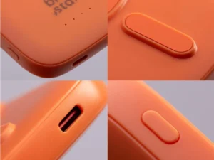 Powerbank compatible with MagSafe Blue Star Slim DG-P8 15W 5000 mAh orange