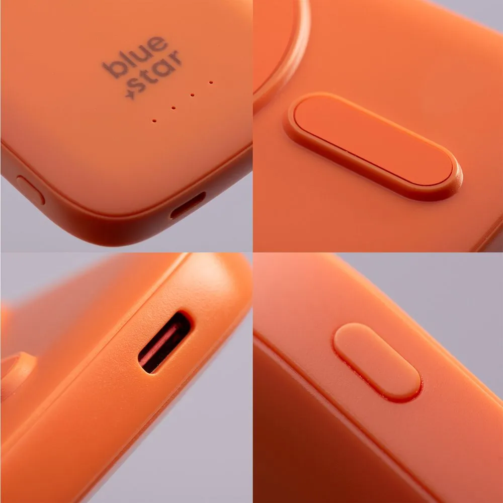 Powerbank compatible with MagSafe Blue Star Slim DG-P8 15W 5000 mAh orange