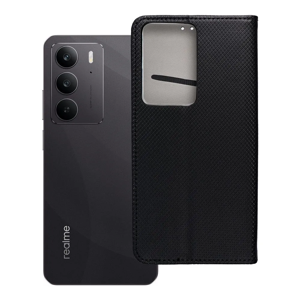 Flip case for Realme C75 Smart Case Book black - 3. kép