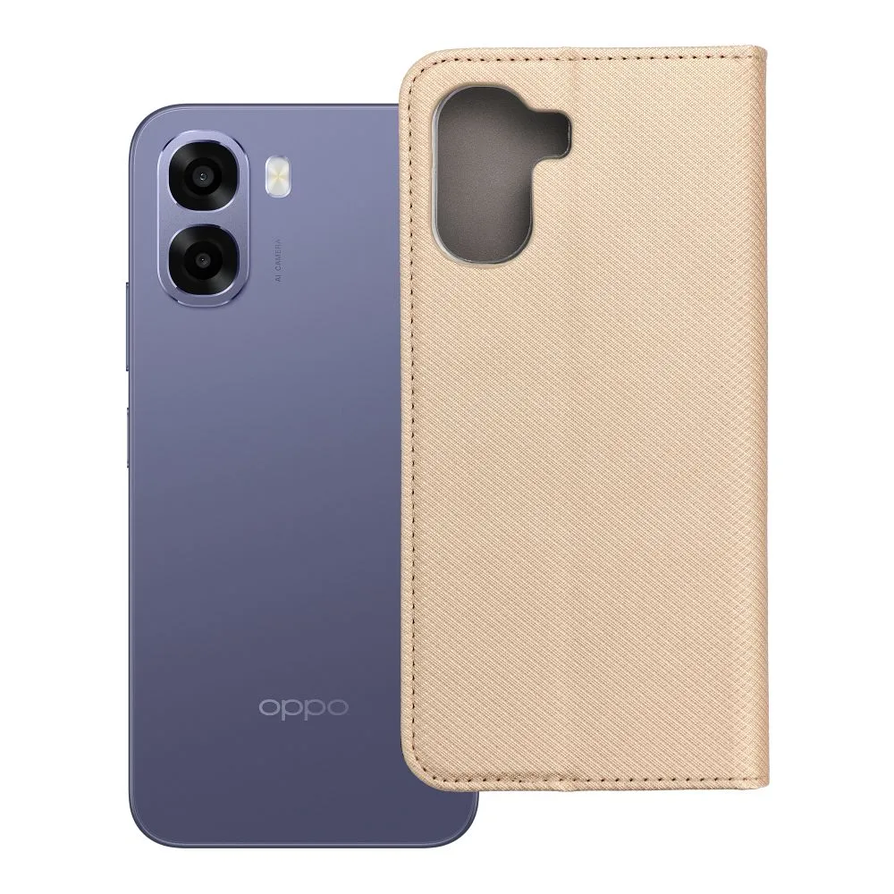Flip case for Oppo A6x Smart Case Book gold - 2. kép