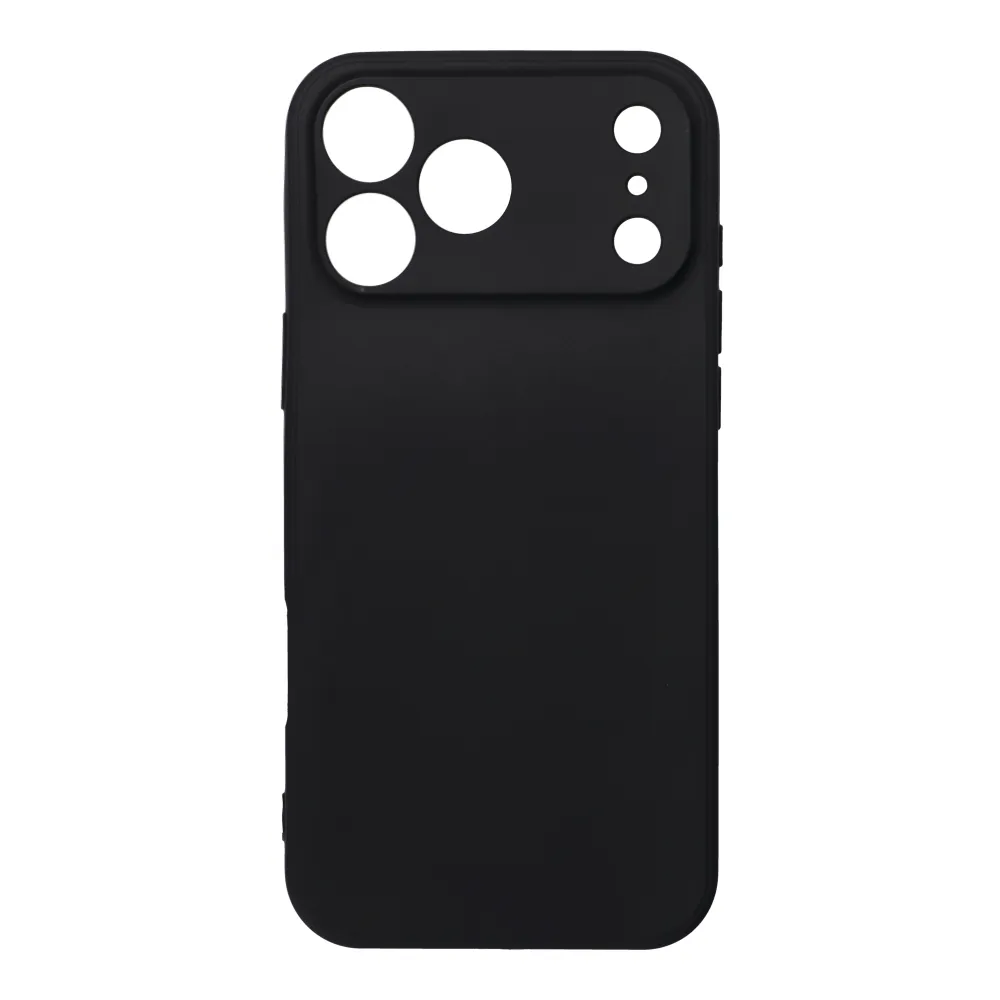 Case for iPhone 17 Pro Max / 18 Pro Max (low camera edge) Soft black - 8. kép