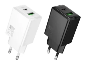 Phone charger Hoco USB A + USB C QC3.0 PD AFC 3A 30W N71 black
