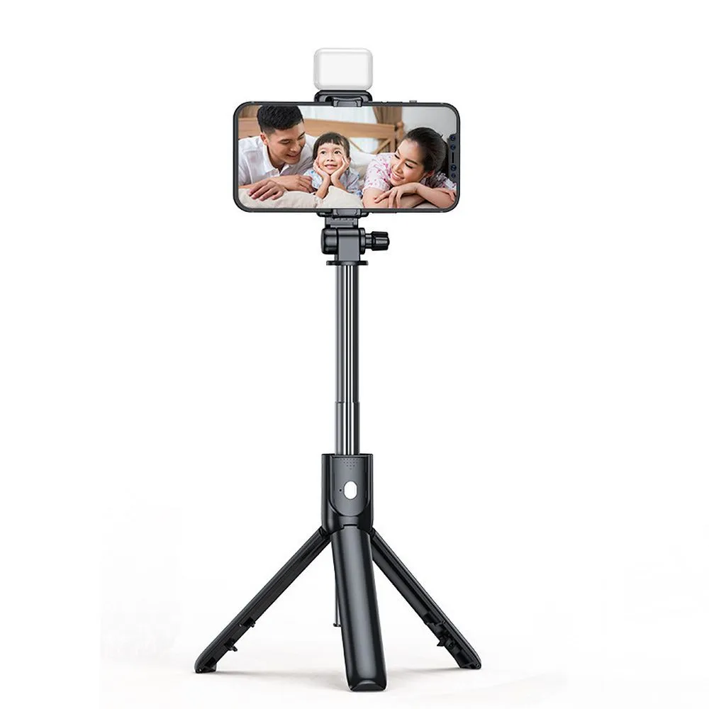 Selfie stick with wireless remote control tripod R1S black - 4. kép