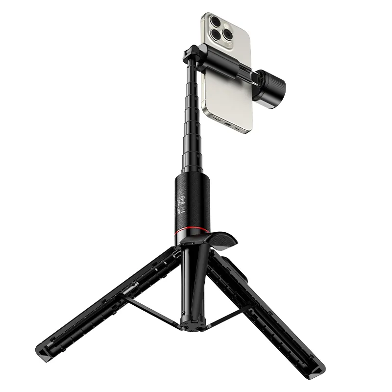 Hoco K34 szelfibot állvány távirányítóval + LED lámpával, fekete - 5. kép