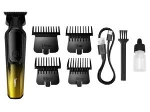 Hair clipper with digital display Hoco HP27 gold