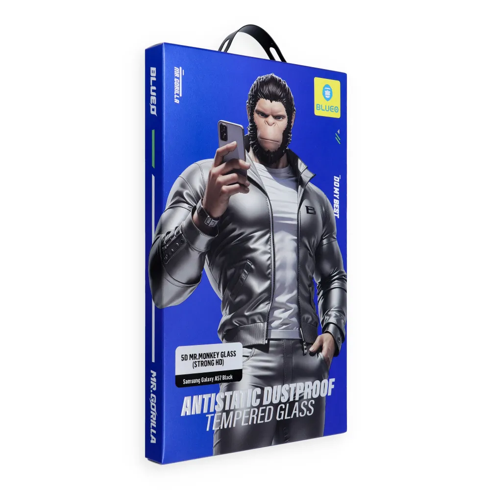 5D Mr. Monkey Glass - Apple iPhone 18 Pro black (Anti-Static Strong HD) - 4. kép