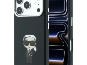 KARL LAGERFELD case for IPHONE 18 Pro/ 17 Pro compatible with MagSafe (Smooth Ikonik Sketch) black